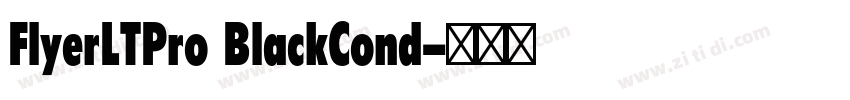 FlyerLTPro BlackCond字体转换 FlyerLTPro BlackCond字体转换